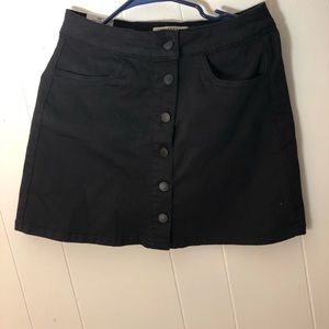 Black Jean Skirt